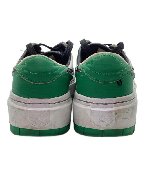 NIKE（ナイキ）NIKE (ナイキ) ローカットスニーカー ホワイト×グリーン サイズ:23.5の古着・服飾アイテム