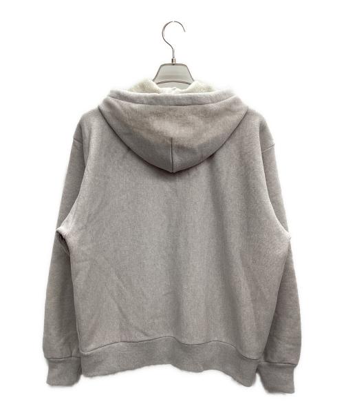 stussy（ステューシー）stussy (ステューシー) PATCH ZIP KNIT HOODIE 25AW グレー サイズ:Mの古着・服飾アイテム