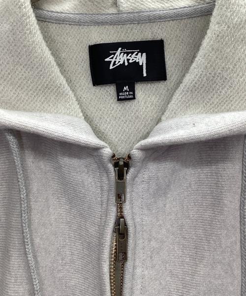 stussy（ステューシー）stussy (ステューシー) PATCH ZIP KNIT HOODIE 25AW グレー サイズ:Mの古着・服飾アイテム