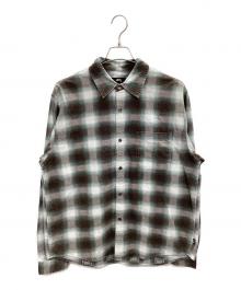 stussy（ステューシー）の古着「フランネルシャツ」｜グリーン×グレー