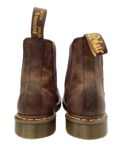 Dr.Martens（ドクターマーチン）Dr.Martens (ドクターマーチン) 2976 イエローステッチ チェルシー ブーツ ブラウン サイズ:8の古着・服飾アイテム
