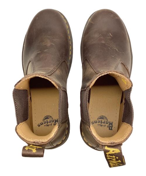 Dr.Martens（ドクターマーチン）Dr.Martens (ドクターマーチン) 2976 イエローステッチ チェルシー ブーツ ブラウン サイズ:8の古着・服飾アイテム