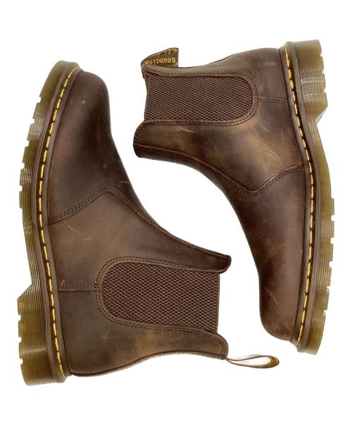 Dr.Martens（ドクターマーチン）Dr.Martens (ドクターマーチン) 2976 イエローステッチ チェルシー ブーツ ブラウン サイズ:8の古着・服飾アイテム