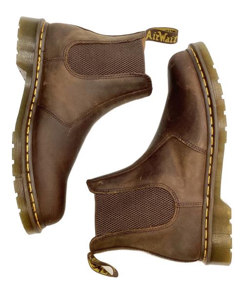 Dr.Martens（ドクターマーチン）Dr.Martens (ドクターマーチン) 2976 イエローステッチ チェルシー ブーツ ブラウン サイズ:8の古着・服飾アイテム