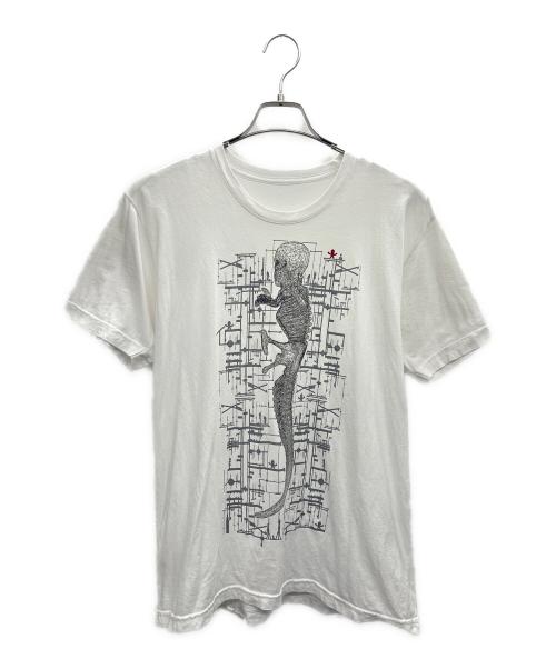 CHROME HEARTS（クロムハーツ）CHROME HEARTS (クロムハーツ) 半袖カットソー ホワイト×ブラック サイズ:Lの古着・服飾アイテム