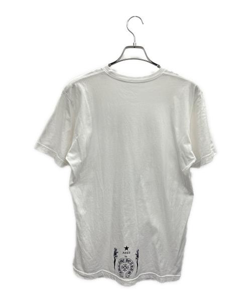 CHROME HEARTS（クロムハーツ）CHROME HEARTS (クロムハーツ) 半袖カットソー ホワイト×ブラック サイズ:Lの古着・服飾アイテム