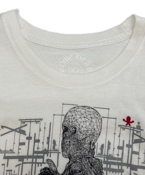 CHROME HEARTS（クロムハーツ）CHROME HEARTS (クロムハーツ) 半袖カットソー ホワイト×ブラック サイズ:Lの古着・服飾アイテム
