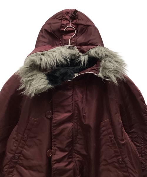 ALPHA（アルファ）ALPHA (アルファ) N-3Bタイプコート レッド サイズ:LARGEの古着・服飾アイテム
