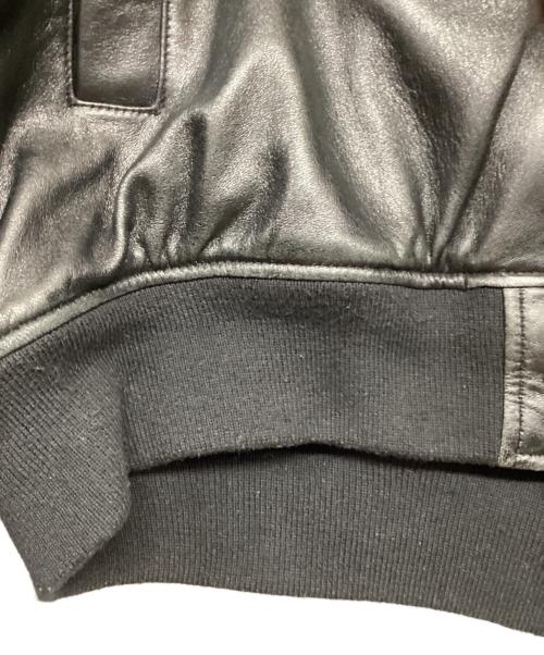 TED COMPANY（テッドカンパニー）TED COMPANY (テッドカンパニー) レザーMA-1ジャケット ブラック サイズ:42の古着・服飾アイテム