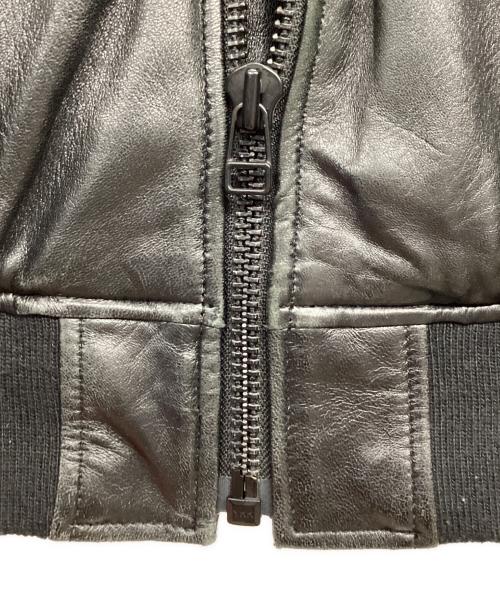 TED COMPANY（テッドカンパニー）TED COMPANY (テッドカンパニー) レザーMA-1ジャケット ブラック サイズ:42の古着・服飾アイテム