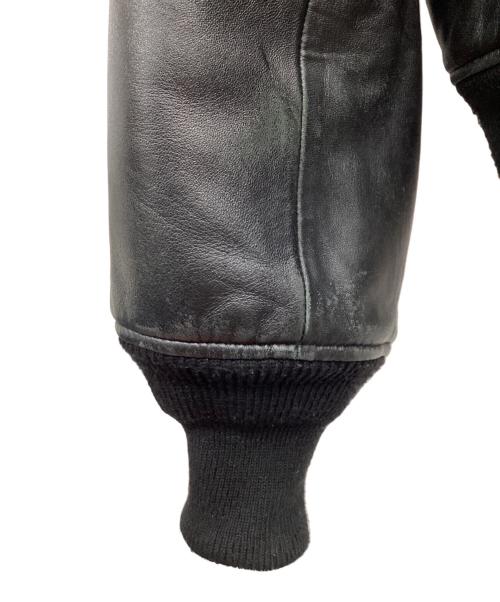 TED COMPANY（テッドカンパニー）TED COMPANY (テッドカンパニー) レザーMA-1ジャケット ブラック サイズ:42の古着・服飾アイテム