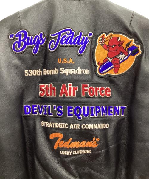 TED COMPANY（テッドカンパニー）TED COMPANY (テッドカンパニー) レザーMA-1ジャケット ブラック サイズ:42の古着・服飾アイテム