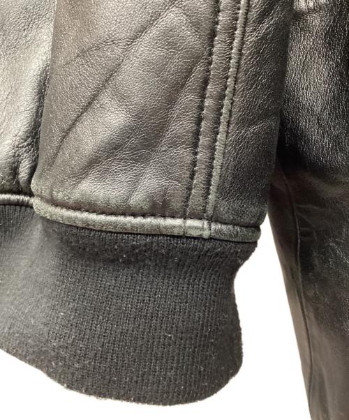 TED COMPANY（テッドカンパニー）TED COMPANY (テッドカンパニー) レザーMA-1ジャケット ブラック サイズ:42の古着・服飾アイテム