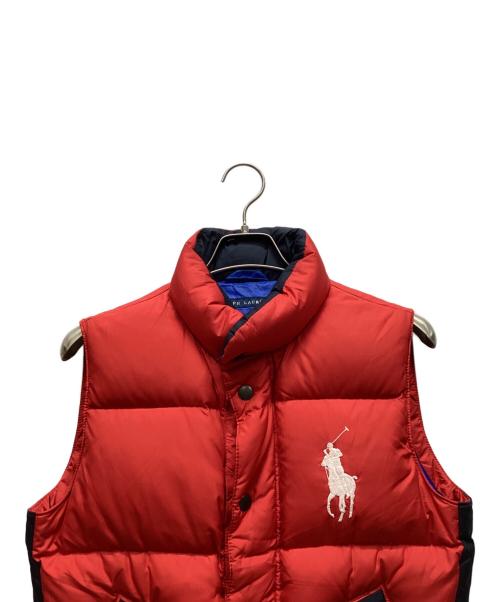 RALPH LAUREN（ラルフローレン）RALPH LAUREN (ラルフローレン) ダウンベスト レッド サイズ:Lの古着・服飾アイテム