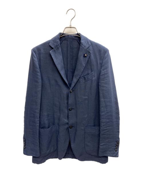 LARDINI（ラルディーニ）LARDINI (ラルディーニ) リネンジャケット ネイビー サイズ:46の古着・服飾アイテム