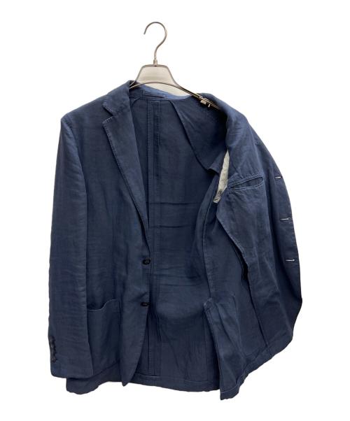LARDINI（ラルディーニ）LARDINI (ラルディーニ) リネンジャケット ネイビー サイズ:46の古着・服飾アイテム