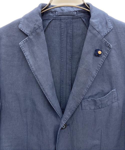 LARDINI（ラルディーニ）LARDINI (ラルディーニ) リネンジャケット ネイビー サイズ:46の古着・服飾アイテム