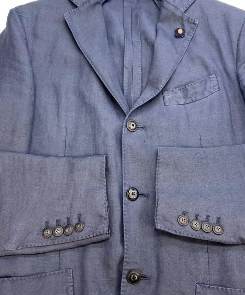 LARDINI（ラルディーニ）LARDINI (ラルディーニ) リネンジャケット ネイビー サイズ:46の古着・服飾アイテム