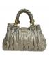 MIU MIU (ミュウミュウ) マテラッセ2WAYバッグ グレー：60000円