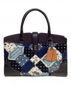 COACHコーチ）の古着「マーサー サッチェル 30」｜ブルー×ブラック