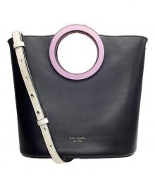 Kate Spade（ケイトスペード）の古着「ベティ ミディアム トート」｜ピンク×ネイビー