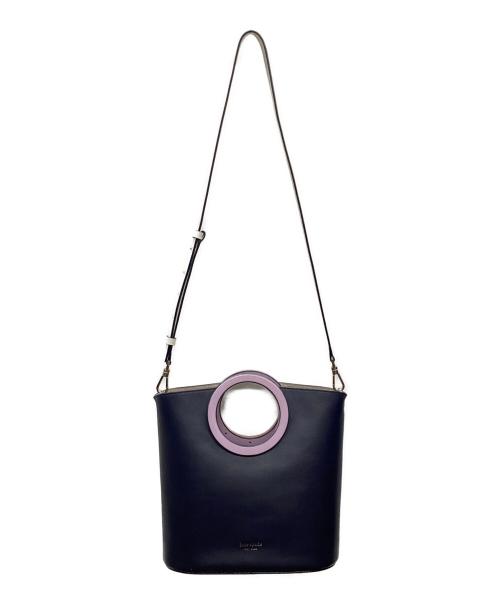 Kate Spade（ケイトスペード）Kate Spade (ケイトスペード) ベティ ミディアム トート ピンク×ネイビーの古着・服飾アイテム