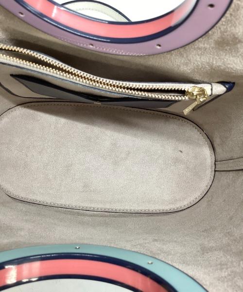 Kate Spade（ケイトスペード）Kate Spade (ケイトスペード) ベティ ミディアム トート ピンク×ネイビーの古着・服飾アイテム