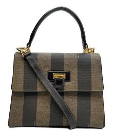 FENDI（フェンディ）の古着「2WAYショルダーバッグ ペカン」｜ブラウン