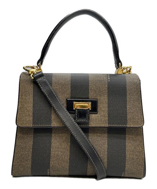 FENDI（フェンディ）FENDI (フェンディ) 2WAYショルダーバッグ ペカン ブラウンの古着・服飾アイテム