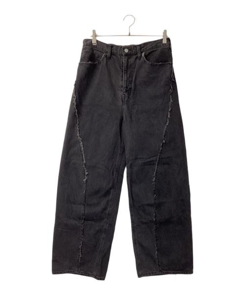 jieda（ジエダ）jieda (ジエダ) USED LOOSE FIT JEANS ブラック サイズ:2の古着・服飾アイテム