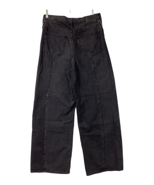 jieda（ジエダ）jieda (ジエダ) USED LOOSE FIT JEANS ブラック サイズ:2の古着・服飾アイテム