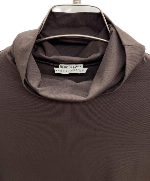 HERMES（エルメス）HERMES (エルメス) 長袖カットソー ブラウン サイズ:MEの古着・服飾アイテム