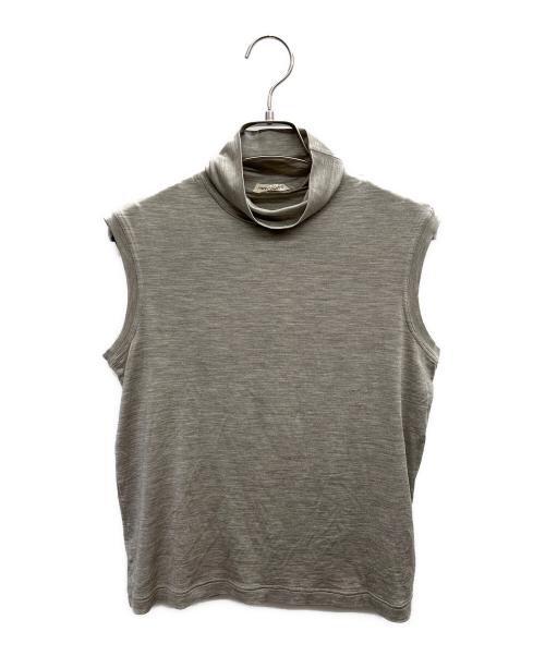 HERMES（エルメス）HERMES (エルメス) ハイネックノースリーブカットソー グレー サイズ:40の古着・服飾アイテム