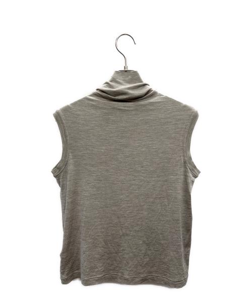 HERMES（エルメス）HERMES (エルメス) ハイネックノースリーブカットソー グレー サイズ:40の古着・服飾アイテム