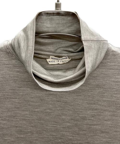 HERMES（エルメス）HERMES (エルメス) ハイネックノースリーブカットソー グレー サイズ:40の古着・服飾アイテム