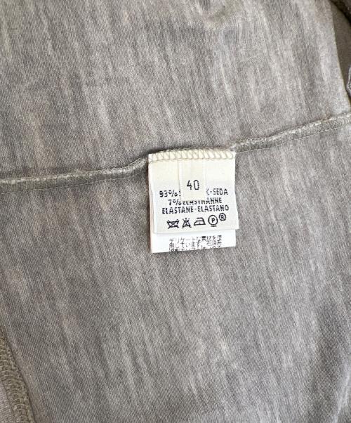 HERMES（エルメス）HERMES (エルメス) ハイネックノースリーブカットソー グレー サイズ:40の古着・服飾アイテム