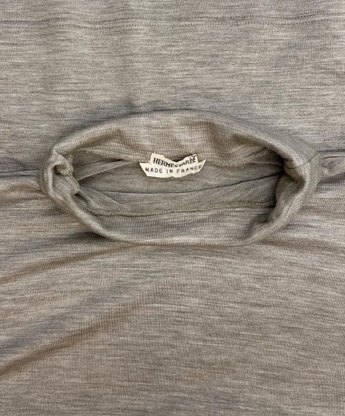 HERMES（エルメス）HERMES (エルメス) ハイネックノースリーブカットソー グレー サイズ:40の古着・服飾アイテム