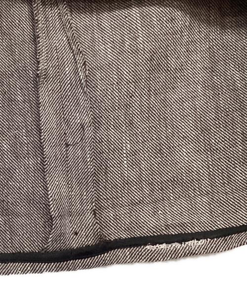 HERMES（エルメス）HERMES (エルメス) リネンスカート ブラウン サイズ:40の古着・服飾アイテム