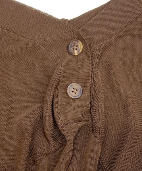 HERMES（エルメス）HERMES (エルメス) 長袖カットソー ブラウン サイズ:MEの古着・服飾アイテム