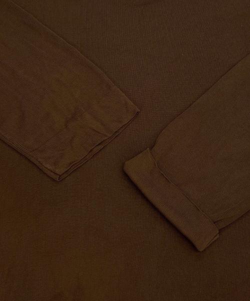 HERMES（エルメス）HERMES (エルメス) 長袖カットソー ブラウン サイズ:MEの古着・服飾アイテム