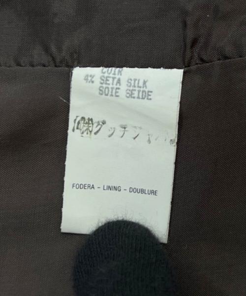GUCCI（グッチ）GUCCI (グッチ) スウェード切替ベスト ブラウン サイズ:42の古着・服飾アイテム