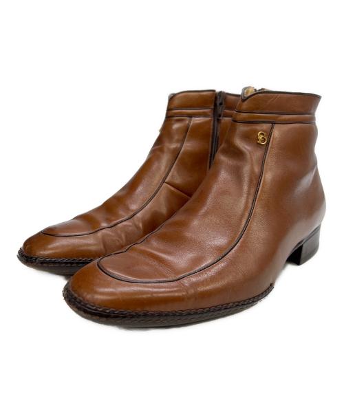 Christian Dior（クリスチャン ディオール）Christian Dior (クリスチャン ディオール) サイドジップブーツ ブラウン サイズ:25 1/2の古着・服飾アイテム