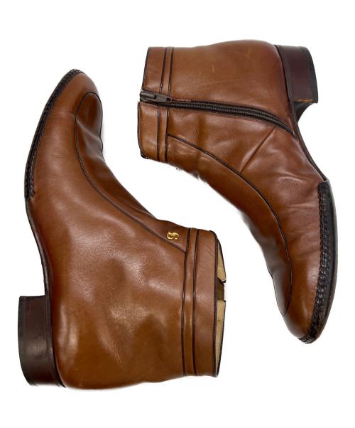 Christian Dior（クリスチャン ディオール）Christian Dior (クリスチャン ディオール) サイドジップブーツ ブラウン サイズ:25 1/2の古着・服飾アイテム