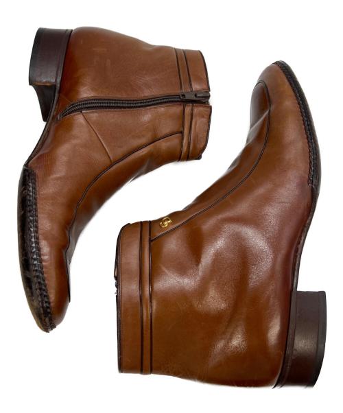 Christian Dior（クリスチャン ディオール）Christian Dior (クリスチャン ディオール) サイドジップブーツ ブラウン サイズ:25 1/2の古着・服飾アイテム