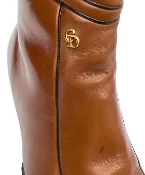 Christian Dior（クリスチャン ディオール）Christian Dior (クリスチャン ディオール) サイドジップブーツ ブラウン サイズ:25 1/2の古着・服飾アイテム