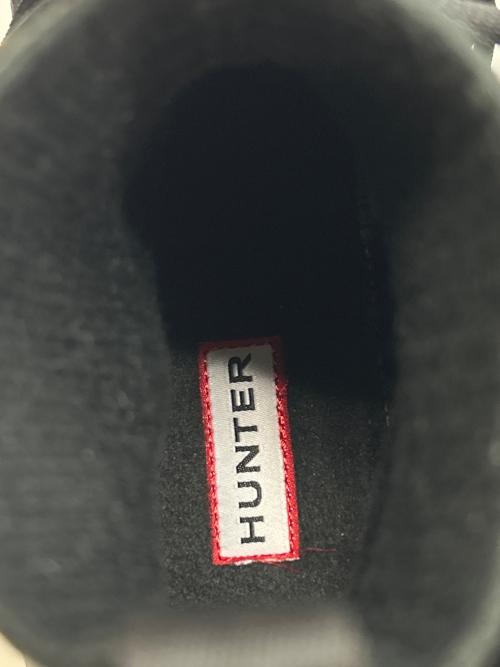 HUNTER（ハンター）HUNTER (ハンター) トラベルフロー ビーガンスエードニットレース ブーツ ブラック サイズ:UK8/US10/EU42の古着・服飾アイテム