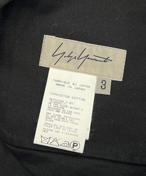 YOHJI YAMAMOTO（ヨウジヤマモト）YOHJI YAMAMOTO (ヨウジヤマモト) ハーフパンツ ブラック サイズ:3の古着・服飾アイテム