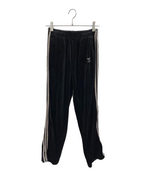 adidas（アディダス）adidas (アディダス) ベロアトラックパンツ ブラック サイズ:Lの古着・服飾アイテム