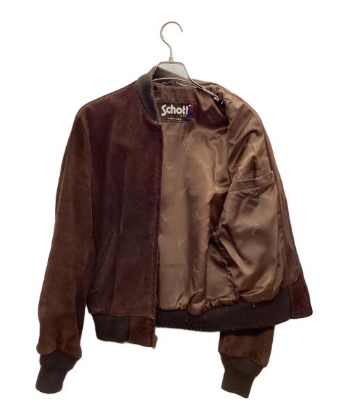 Schott（ショット）Schott (ショット) スウェードジャケット ブラウン サイズ:38の古着・服飾アイテム