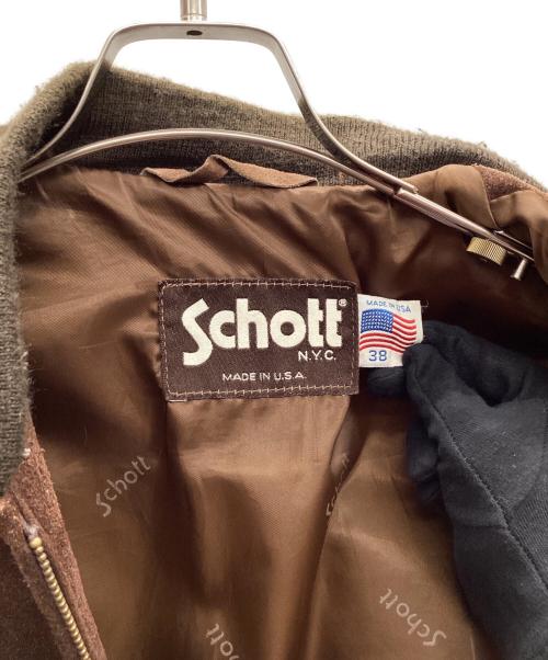 Schott（ショット）Schott (ショット) スウェードジャケット ブラウン サイズ:38の古着・服飾アイテム